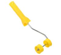 Porte-rouleau D’angle Jaune en Plastique, Poignée Réglable Support | Manche Simple, Couvercle de Brosse, Prise Stable, pour Rouleaux 38mm, Murs et Travaux de Peinture