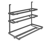 Porte-rouleau de cuisine en acier finition titane - gris anthracite EMUCA
