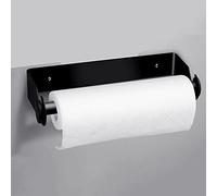 Porte Rouleau de Cuisine sans perçage, Porte Sopalin de Cuisine Mural, Porte Essuie Tout de Papier en Acier Inoxydable, Distributeur de Rouleau, Support Essuie Tout (Noir)