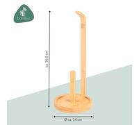 Porte-rouleau de cuisine vertical en bambou