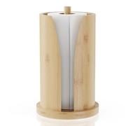 Porte-Rouleau de Cuisine Xtsuen, Porte-Rouleau de Cuisine Vertical pour Tous Les Rouleaux de Papier de Cuisine usuels pour Plan de Travail,Porte-Rouleau en Bambou