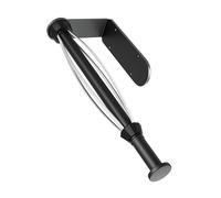 Porte-rouleau de papier essuie-tout avec effet d'amortissement, non percé, en acier inoxydable noir, peut être utilisé dans les cuisines, les restaurants et les salles de bains