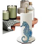 Porte-rouleau de papier essuie-tout pour cuisine | Support mural et de plan de travail en bois - Porte-rouleau de papier à poser | pour Camping-Car, Bar, Caravane, Maison, Placard, Salle de Bain, Appa