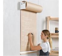 Porte-rouleau de papier kraft mural et distributeur pour dessin, listes de courses, menus dans les bureaux et cafés