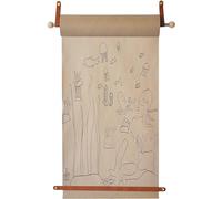 Porte-rouleau de papier mural en bois pour cuisine, café, studio, papier kraft durable