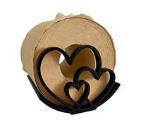 Porte-rouleau de papier pour plan de travail - Étagère moderne en forme de cœur, support de plan de travail pour rouleaux de papier - Pour salle de bain, maison, rustique, armoire, bar, camping-car