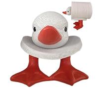 Porte-rouleau de papier toilette animal - Ensemble de mouchoirs de salle de bain autonome - Porte-papier toilette canard - Porte-mouchoirs autoportant - Distributeur de bobine de papier amusant