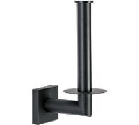 Porte-rouleau de papier toilette Bravat Quaruna 754299 noir mat, fixation adhésive/à vis