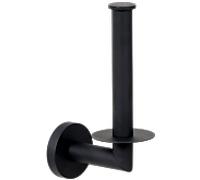 Porte-rouleau de papier toilette Bravat Varuna 779299 noir mat, fixation adhésive/à vis