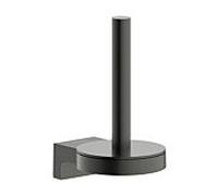 Porte-rouleau de papier toilette de rechange hansgrohe AddStoris S 41786340, fixation murale, chrome noir brossé