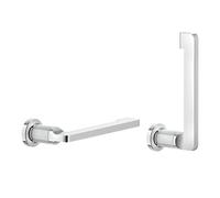 Porte-rouleau de papier toilette ou porte-rouleau de rechange Gessi Inciso pour montage mural, vertical/horizontal, 58455031, Couleur: chrome