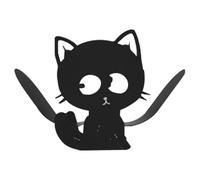 Porte-rouleau de papier toilette, support de rouleau de papier toilette, support créatif, en forme de chat, organisateur en métal pour salle de poudre, invité, salle de bain, plage maison cottage