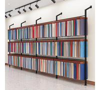 Porte-rouleau de tissu commercial avec tige de suspension réglable et grande étagère pour bobines de vinyle, nappes et emballages, design peu encombrant