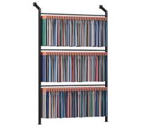 Porte-rouleau de tissu commercial avec tige de suspension réglable et grande étagère pour bobines de vinyle, nappes et emballages, design peu encombrant
