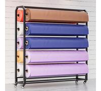 Porte-Rouleau de Tissu Robuste de qualité Commerciale avec Roues, capacité de 660 LB, Portable, Convient aux Rouleaux de Vinyle, aux Rouleaux de Cuir, aux Films pour fenêtres et au Papier PE