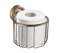 Porte-Rouleau De Toilette Rétro Murale, Distributeur De Papier Mural en Laiton Style Ancien, Accessoire Salle De Bain Polyvalent Stable Décoratif pour Hôtel Maison Dortoir