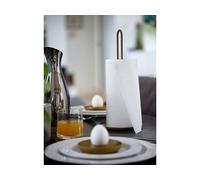 Porte-rouleau en acier laqué gris chaud