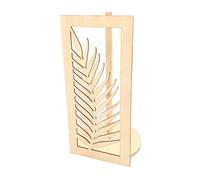 Porte rouleau essuie-tout en bois Déco feuillage 30 cm