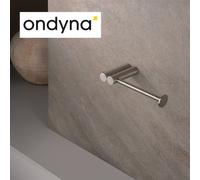 Porte rouleau mural Inox Brossé Forte - CRISTINA ONDYNA FO23528