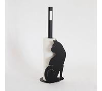 Porte-Rouleau Papier hygiénique de Sol Chat Noir