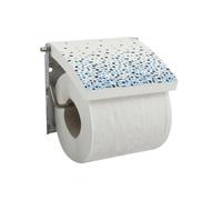 Porte Rouleau Papier Wc Mural Mdf Inox BREST Bleu MSV