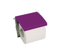 Porte Rouleau Papier Wc Mural MDF & Inox Violet MSV