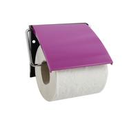 MSV France – Porte-rouleau papier WC mural – PS & acier chromé – Violet