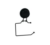 Porte Rouleau papier Wc ou serviettes à ventouse Acier Noir mat MSV