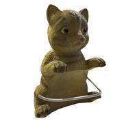 Porte-Rouleau Toilette Mignon - Support Rangement Salle De Bain Chat,Étagère Décorative en Résine Mignonne Distributeur À Poser sans Perçage Déco Maison Organisation