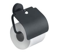 PORTE-ROULEAUX DE PAPIER TOILETTE MURAL EN ACIER INOXYDABLE NOIR MAT VIOLETTA