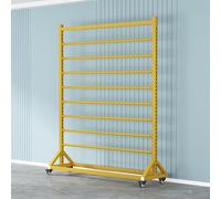 Porte-rouleaux de tissu avec barre de suspension réglable pour un rangement et une présentation robustes