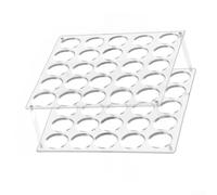 Porte-Rouleaux en Vinyle Acrylique 20 Trous Organiseur Compact | Design ouvert pour accès rapide S'intègre aux bureaux standard pour idéal pour ateliers et espaces créatifs