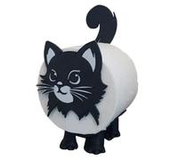 Porte-roulis De Toilette pour Chats, Porte-Rouleau Amovible, Porte-Range De Rangement en Papier en Forme Imprimé 3D pour Chat Rangement De Papier Toilette Mignon