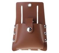 Porte-ruban à mesurer en cuir PU - Grandes pochettes pratiques pour ingénieurs constructeurs - Pochette de mesure en cuir synthétique