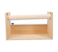 Porte-ruban Adhésif en Bois, Dévidoir Multi-rouleaux Coupe | Huit Emplacements Alignés, Base Antidérapante, Style Rustique Khaki, pour Atelier Créatif et Bureau