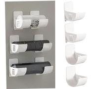 Porte-sac à ordures, porte-sacs poubelle, distributeur de sac poubelle murale 4pcs, distributeur de sac à ordures auto-adhésif étanche, porte-sac à longueur réglable pour salle de bain kithcen