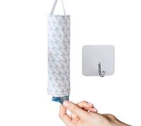 Porte-sac en plastique Sac de rangement en plastique de cuisine avec crochet Collecteur de sacs en plastique Porte-sac d'épicerie réutilisable Support de sac d'épicerie bleu Organisateur de sac en pla