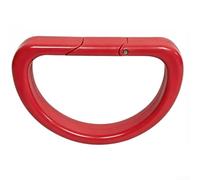 Porte-Sac Épicerie 5PCS avec Boucle Ressort Sécurisée(Red) | Design ergonomique, répartit le poids, réduit fatigue main, ABS pour robuste, pour idéal courses lourdes