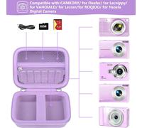Porte-Sac Pour Vahoiald/Pour Fayibuy/Pour Peeipm/Pour Jukanur/Pour Lecnippy Appareil Photo Numérique, Point Numérique Et Shoot Porte-Sac De Voyage Avec Poche En Maille Pour Batteri[SHY9290797]