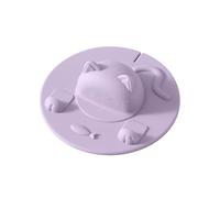 Porte-sachet de thé en silicone - Couvercle de tasse en silicone mignon en forme de chat, résistant aux hautes températures et anti-poussière réutilisable avec fonction de support, pour tasses à café