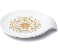 Porte-sachets de thé Mandala blanc -- 11,5x10x2