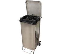 Porte-Sacs Mobile Inox Caréné 100L à Ouverture Frontale - L2G