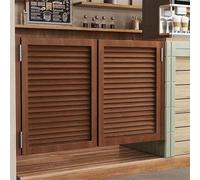 Porte Saloon Battante En Bois Pour Intérieur, Style Western,Porte De Séparation Pour Couloir, Escalier, Cuisine, Salle De Bain, Chambre, Balcon Brun-W145×H90cm(Porte double)