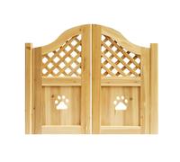 Porte Saloon Battante Mi-Hauteur en Bois avec Charnières Métalliques pour Escalier, Couloir, Cuisine, Bar (140x100cm(55.1x39.4in))