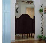 Porte Saloon Couloirs Intérieurs Portes Battantes en Bois, Porte Battante Rétro À Persiennes, Porte de Bar en Bois, pour Escalier Salle de Bain Cuisine Balcon(Noir,H90cm x W123cm)