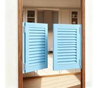Porte Saloon en bois, Couloirs Intérieurs Portes Battantes, Style Western Cowboy Portes de Séparation, Porte de Bar Saloon pour Escalier Salle de Bain Cuisine Chambre Balcon(Lightblue,124 * 90cm)