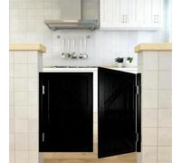 Porte Saloon En Bois Saloon Porte Battante Porte Saloon De Séparation Couloirs Intérieurs Style Western Porte Cowboy Ouverture À 180° Pour Escalier Salle De Bain Cuisine(Noir,W74 x H90cm)