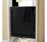 Porte Saloon Porte Battante Simple Porte Carrée Noire, Porte Battante de Café en bois avec Charnière à Fermeture Automatique, Portes de Bouvier de Cuisine Intérieure pour Pub D'entrée Comptoir ( Size