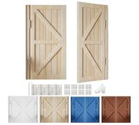 Porte Saloon, Porte Batte Café avec Paumelles, Porte d'Intérieur en Bois Massif à Fermeture Automatique pour Restaurant, Bar, Cuisine - Portes Mi-Hauteur 102 112 122 127 142 cm(Beige,150cmx99cm)