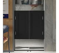Porte Saloon Porte de Café Intérieure Battante Noir, Portes en Bois D'oscillation de Salle, Cuisine Emporium Bar Portail Battant, Portes Butler Demi-taille avec Charnières ( Size : W110xH90cm(43 1/4"x